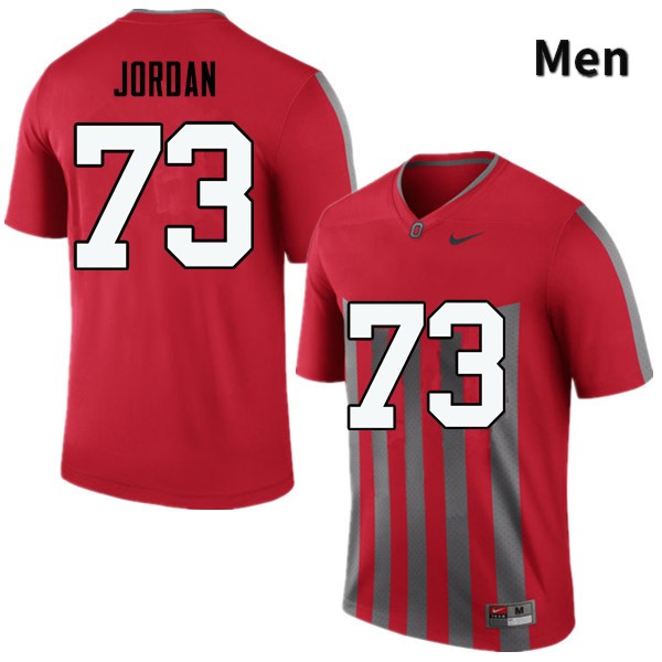 Ohio State Buckeyes Michael Jordan Men's #73 Throwback Game Stitched College Football Jersey